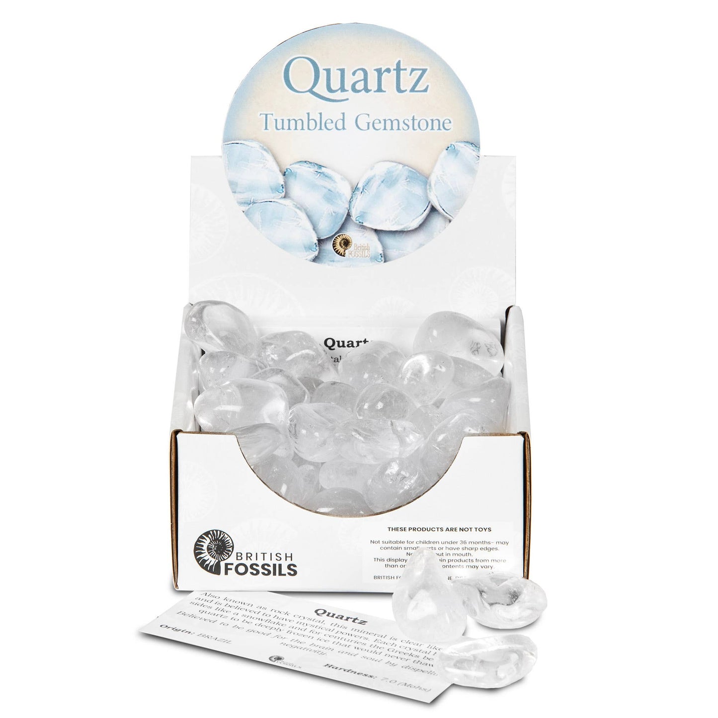 Large Quartz Tumbled Gemstones Pack