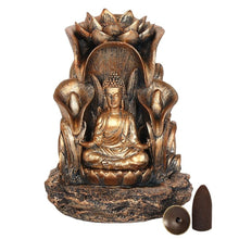 Load image into Gallery viewer, Bronze Buddha Backflow Incense Burner
