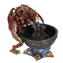 Load image into Gallery viewer, Large Dragon Bowl Backflow Incense Burner
