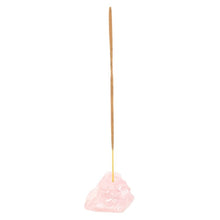 Load image into Gallery viewer, Rose Quartz Crystal Incense Stick Holder
