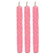 Load image into Gallery viewer, Set of 6 Pink Beeswax Spell Candles
