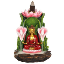 Load image into Gallery viewer, Colourful Buddha Backflow Incense Burner
