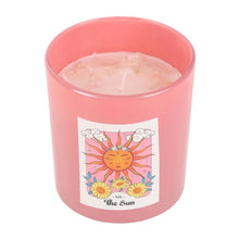 Load image into Gallery viewer, The Sun Rose Quartz Crystal Chip Candle
