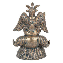 Load image into Gallery viewer, Gold Baphomet LED Backflow Incense Burner
