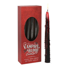 Load image into Gallery viewer, Set of 8 Vampire Blood Taper Candles
