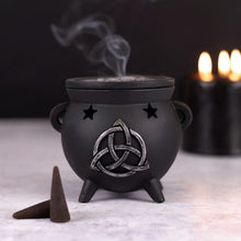 Load image into Gallery viewer, Triquetra Cauldron Incense Cone Holder
