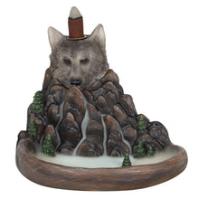 Load image into Gallery viewer, Grey Wolf Cliff Backflow Incense Burner
