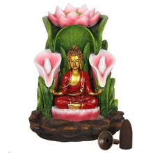 Load image into Gallery viewer, Colourful Buddha Backflow Incense Burner
