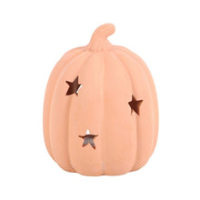 Load image into Gallery viewer, 9cm Terracotta Pumpkin Tealight Holder
