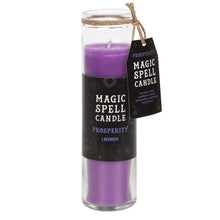 Load image into Gallery viewer, Lavender &#39;Prosperity&#39; Spell Tube Candle
