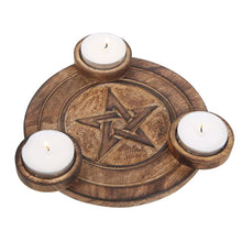 Load image into Gallery viewer, Pentagram Tea Light Candle Holder
