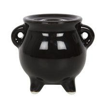 Load image into Gallery viewer, Pentagram Cauldron Ceramic Incense Holder
