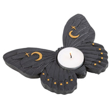 Load image into Gallery viewer, Black Moth Tealight Candle Holder
