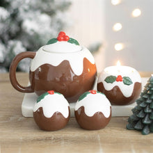 Load image into Gallery viewer, Christmas Pudding Tealight Candle Holder
