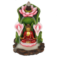 Load image into Gallery viewer, Colourful Buddha Backflow Incense Burner
