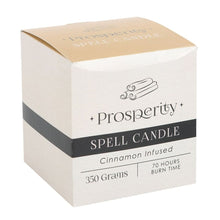 Load image into Gallery viewer, Cinnamon Infused Prosperity Spell Candle
