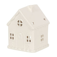 Load image into Gallery viewer, White Gingerbread House Tealight Holder
