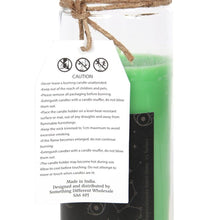 Load image into Gallery viewer, Green Tea &#39;Luck&#39; Spell Tube Candle
