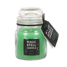 Load image into Gallery viewer, Green Tea &#39;Luck&#39; Spell Candle Jar
