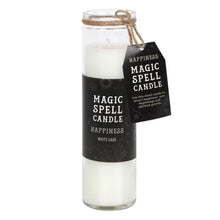 Load image into Gallery viewer, White Sage &#39;Happiness&#39; Spell Tube Candle
