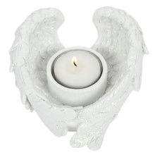 Load image into Gallery viewer, Glitter Angel Wing Candle Holder
