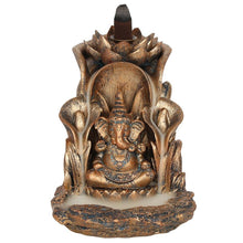 Load image into Gallery viewer, Bronze Ganesh Backflow Incense Burner
