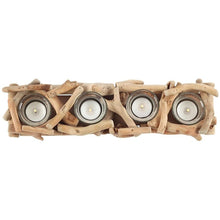 Load image into Gallery viewer, 4pc Driftwood Candle Holder
