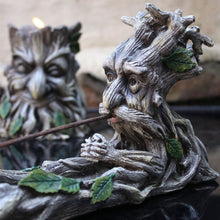 Load image into Gallery viewer, Green Man Incense Stick Holder
