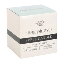 Load image into Gallery viewer, Sage Infused Happiness Spell Candle
