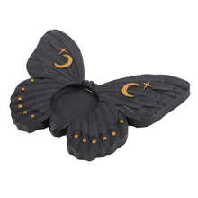 Load image into Gallery viewer, Black Moth Tealight Candle Holder
