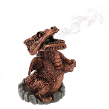 Load image into Gallery viewer, Red Dragon Incense Cone Holder
