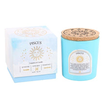 Load image into Gallery viewer, Pisces Gardenia Gemstone Zodiac Candle
