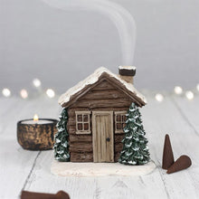 Load image into Gallery viewer, Log Cabin Incense Cone Burner
