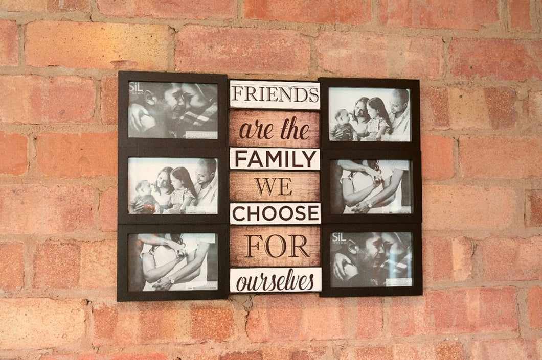 Family Themed Black Multi Photo Frame