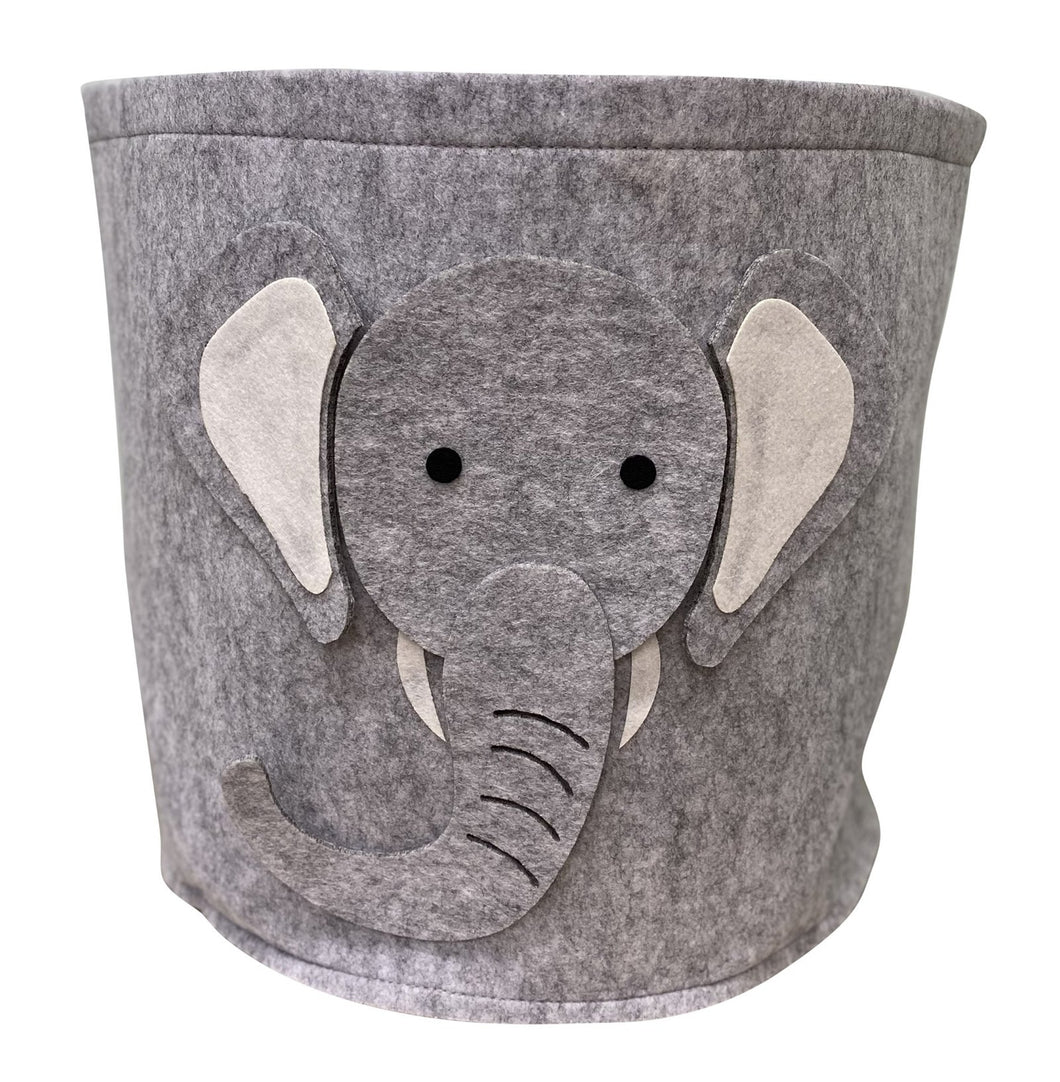 Felt Storage Bin With Elephant Face 35cm