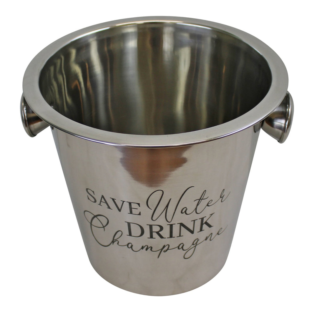 Stainless Steel Champagne Bucket With Handles